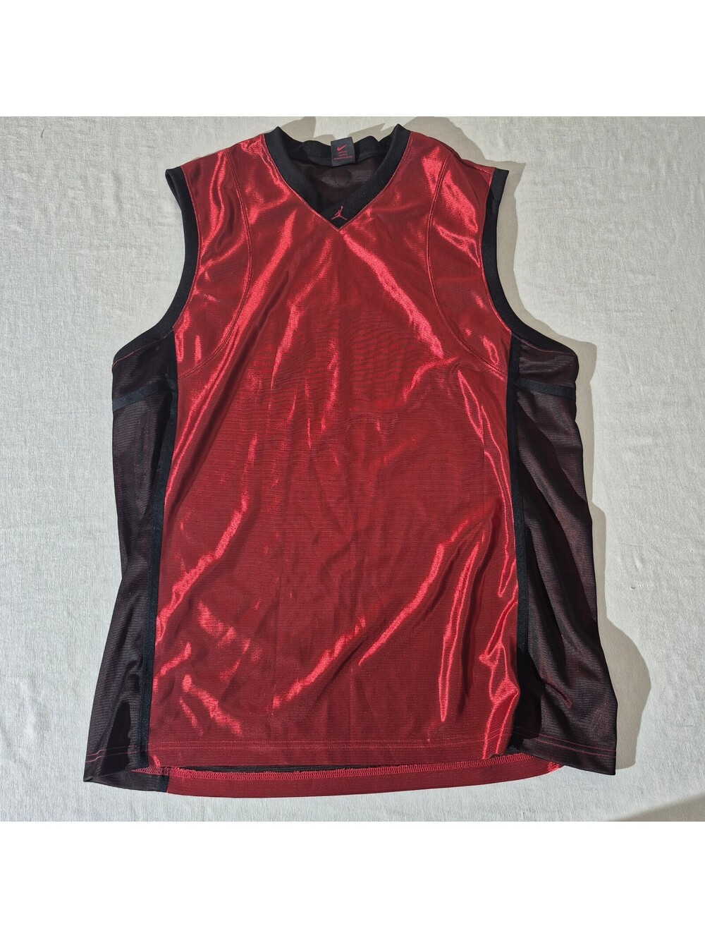 Air Jordan red and black xl tank top sleeveless athletic jersey